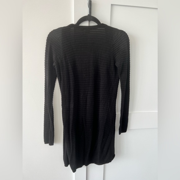 Black Textured Simons Cardigan - Picture 2 of 3